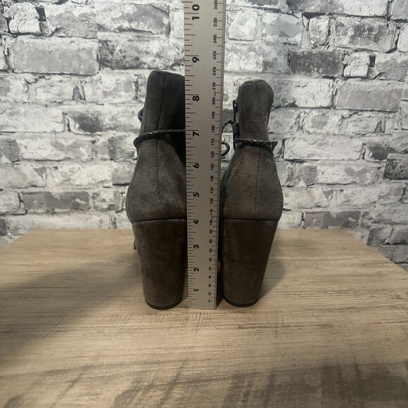 EUC Rialto Mila Grey Heeled Boots Size 10M - Picture 12 of 13